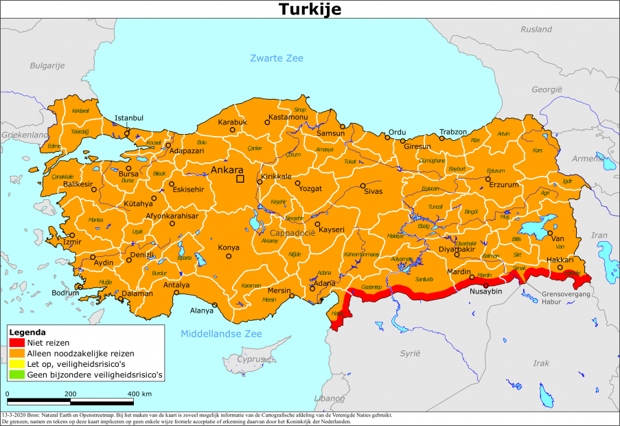 Reisadvies Turkije 